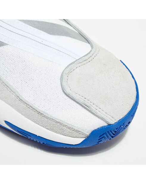 Sneakers en Velours de Cuir & Textile Adi Pharell blanc/gris/bleu